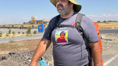 Narin Güran’ın babası Arif Güran Ankara’ya adalet yürüyüşü başlattı