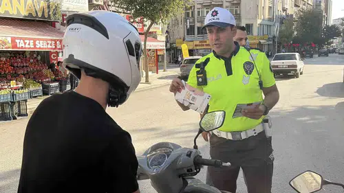 Elazığ sokaklarında motosiklet sürücülerine yönelik geniş çaplı denetim operasyonu