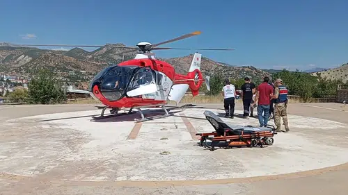 Tunceli'den Malatya'ya acil hava ambulansı sevki