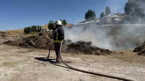 Çaldıran'da ot yangını korkuttu