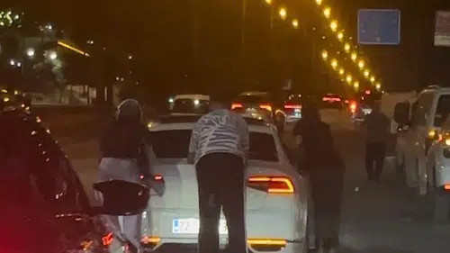 Batman trafiğinde patenli tehlike