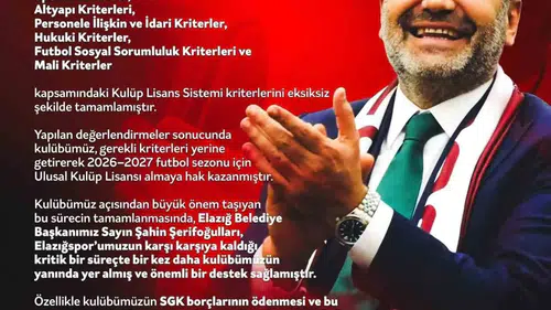 Elazığspor puan silme cezasından kurtularak derin bir nefes aldı