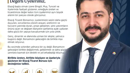 Şenol Arslan Elazığ Ticaret Borsası için yeni hedeflerini açıkladı