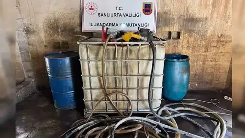 Viranşehir'de jandarmadan kaçak akaryakıt baskını