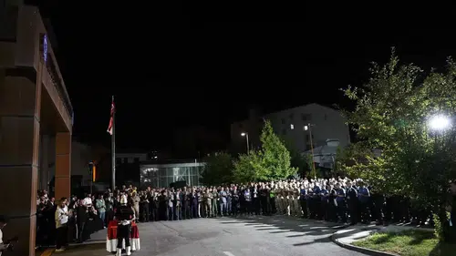 Muş'ta trafik kazasında yaşamını yitiren bekçi Yunus Yıldız toprağa verildi