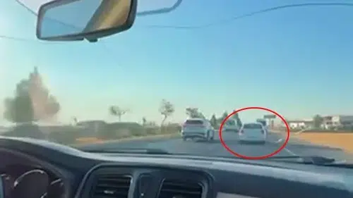 Diyarbakır trafiğinde tehlikeli anlar kameraya yansıdı