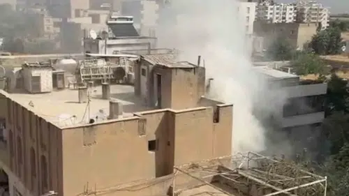 Nusaybin'de apartman yangını korkuttu
