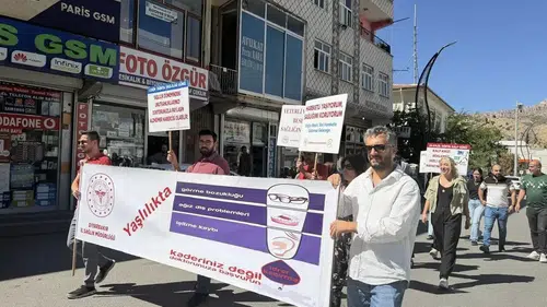 Çermik sokaklarında obeziteye karşı farkındalık yürüyüşü düzenlendi