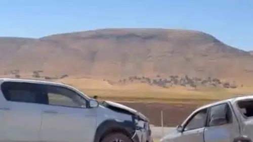 Kurtalan yolunda iki aracın karıştığı kaza ucuz atlatıldı