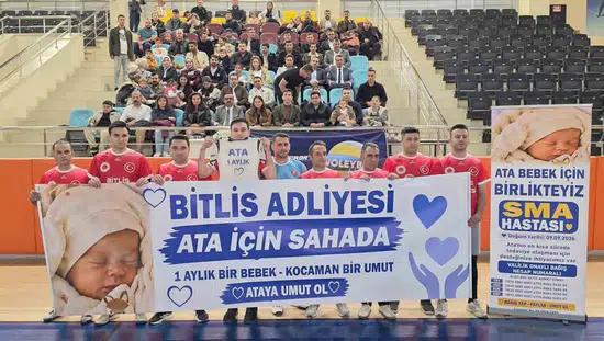 Bitlis Adliyesi SMA hastası Ata bebek için sahaya çıktı