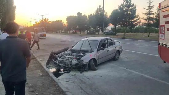 Muş Bitlis yolunda otomobil ağaçlara çarptı 3 kişi yaralandı