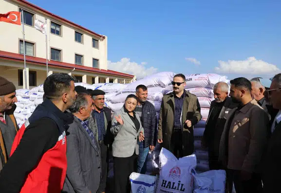 Doğubayazıtlı çiftçilere yüzde 70 hibeli 20 ton buğday tohumu desteği