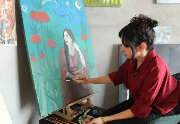 Şırnaklı genç ressamın bodrum katındaki sanat mücadelesi