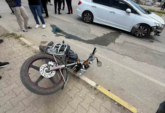 Muş Hasköy yolunda motosiklet kazası