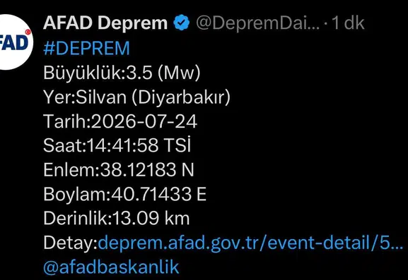 Silvan merkezli sarsıntı bölgeyi hareketlendirdi