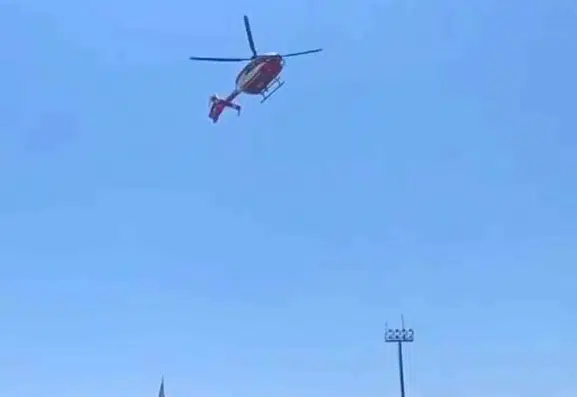 Nusaybinli minik bebek yaşam savaşı için helikopterle Diyarbakır’a gönderildi