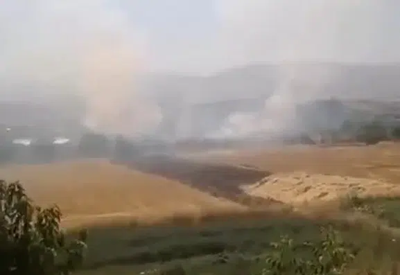 Elazığ Tadım köyünde alevler kısa sürede söndürüldü
