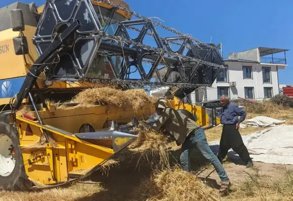Ağın ilçesinde hasat dönemi biçerdöver kontrolleri başladı