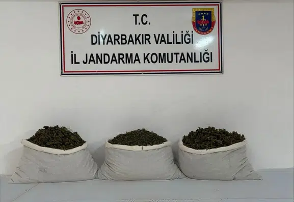 Diyarbakır genelindeki geniş çaplı uyuşturucu operasyonunda 107 kilo esrar yakalandı