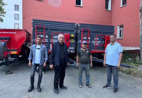 Ağrı Eleşkirtli çiftçilere modern ekipman desteği geldi