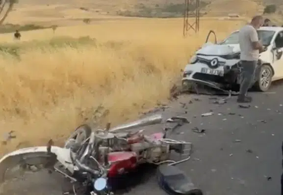 Mardin Mazıdağı yolunda meydana gelen kazada iki kişi yaşamını yitirdi