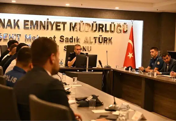 Şırnak polisi ağustos toplantısında güvenlik önlemlerini masaya yatırdı