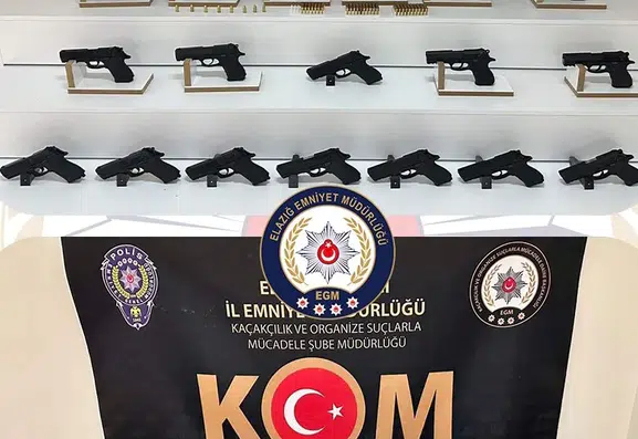 Elazığ polisinden ruhsatsız silah operasyonu