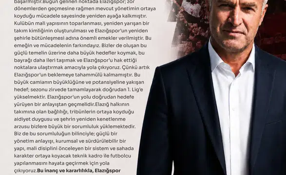 Ahmet Toprak Elazığspor başkanlığı için adaylığını duyurdu