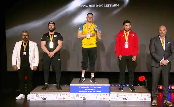 Şanlıurfalı sporcu bilek güreşinde Avrupa üçüncüsü oldu