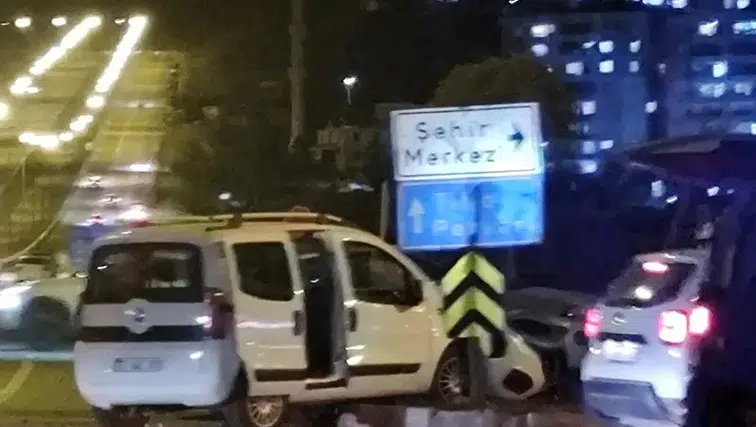 Siirt çevre yolunda kaza iki sürücüyü hastanelik etti