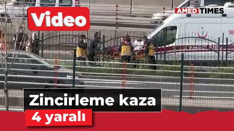 5 aracın karıştığı kazada 4 kişi yaralandı