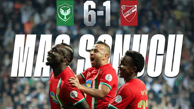 Amedspor 6-1 Boluspor maç özeti Diyarbakır’da gol şöleni