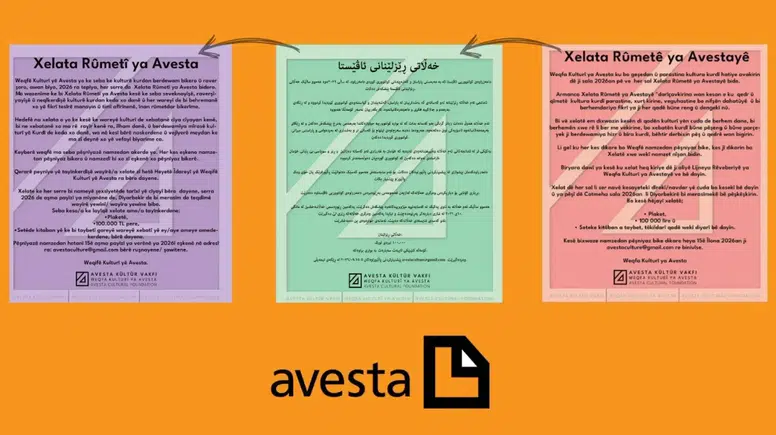 Avesta Kültür Vakfı'ndan 100 bin TL'lik onur ödülü