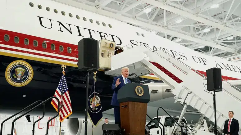 Yeni Air Force One ile rotasını belirledi: Trump'tan Türkiye mesajı