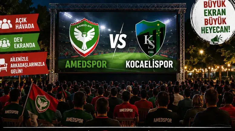 Diyarbakır'da belediyeden Amedspor taraftarlarına jest! Maç dev ekranda izlenecek