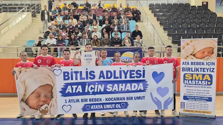 Bitlis Adliyesi SMA hastası Ata bebek için sahaya çıktı