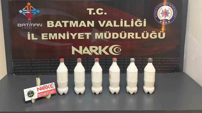 Batman girişinde durdurulan araçtan 5 kilo metamfetamin çıktı
