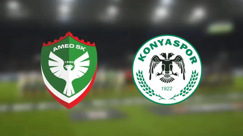 Amedspor Konyaspor maçının ilk 11'leri belli oldu: Sürpriz isimler var