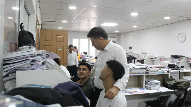 Cizre'de YKS adaylarına sınav öncesi moral ziyareti