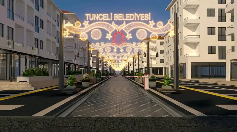 Tunceli’de kafeler caddesi yeni kimliğine kavuşuyor
