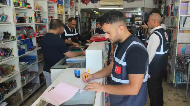 Şanlıurfa'da kırtasiye denetimlerinde 44 işletmeye 175 bin lira ceza kesildi