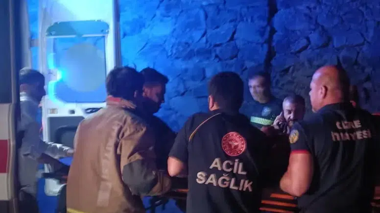 Cizre yolunda direksiyon hakimiyetini kaybeden sürücü şarampole uçtu