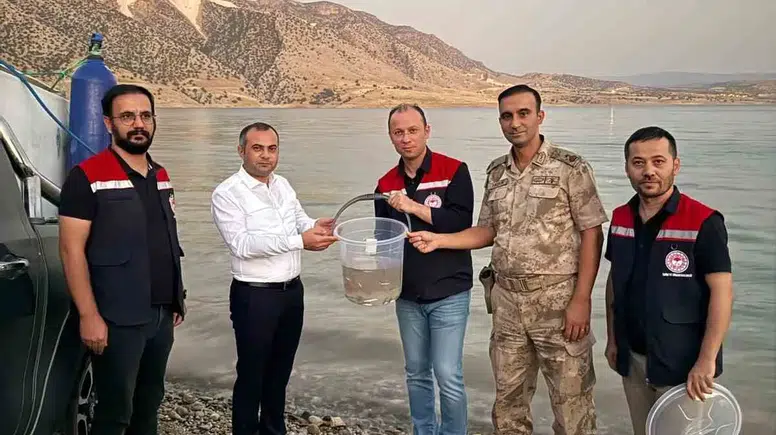 Mardin Ilısu Barajı'nda balık popülasyonunu artırmak için dev adım atıldı
