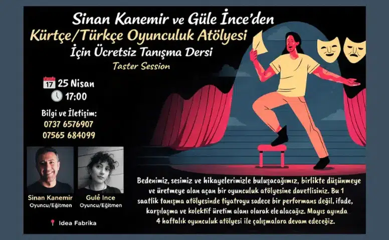 Londra’da dikkat çeken atölye! Türkçe-Kürtçe oyunculuk eğitimi başlıyor