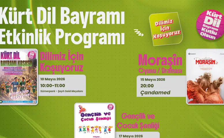 Diyarbakır’da Kürt Dil Bayramı için dolu dolu program: Koşu, tiyatro ve şenlik