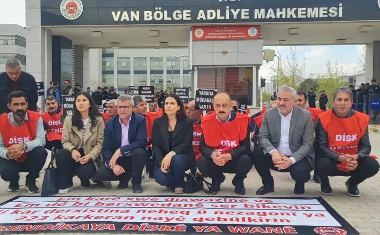 Van'da işçilerin adalet nöbeti 289.gününde: Muhatap arıyoruz