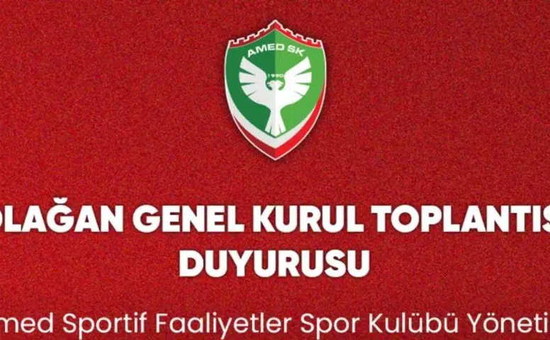Amedspor'da yönetim olağan genel kurul tarihini resmen açıkladı