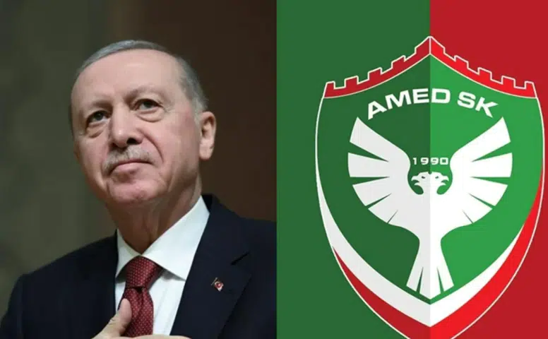 Erdoğan’dan Amedspor’a tebrik mesajı