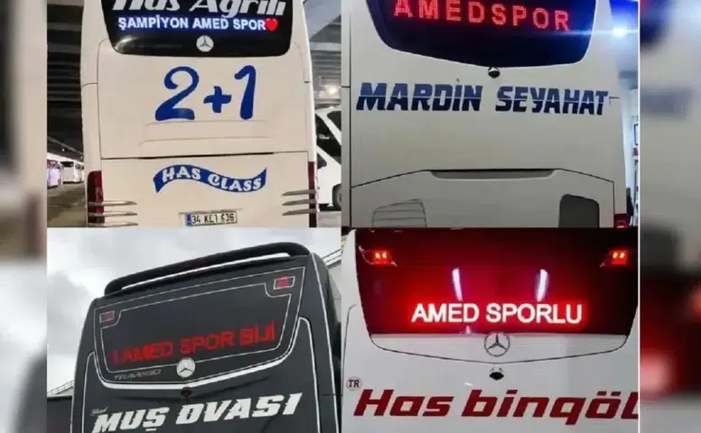 Trabzon’daki olay sonrası otobüs firmalarından Amedspor desteği