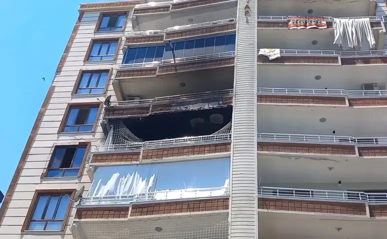 Diyarbakır Bağlar’da korkutan apartman yangını